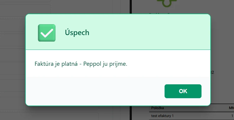 Overte faktúru